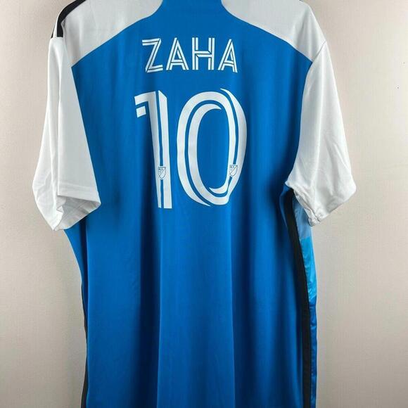 Wilfried Zaha Adidas Charlotte FC Authentic Home Soccer Jersey 2XL - Picture 3 of 8